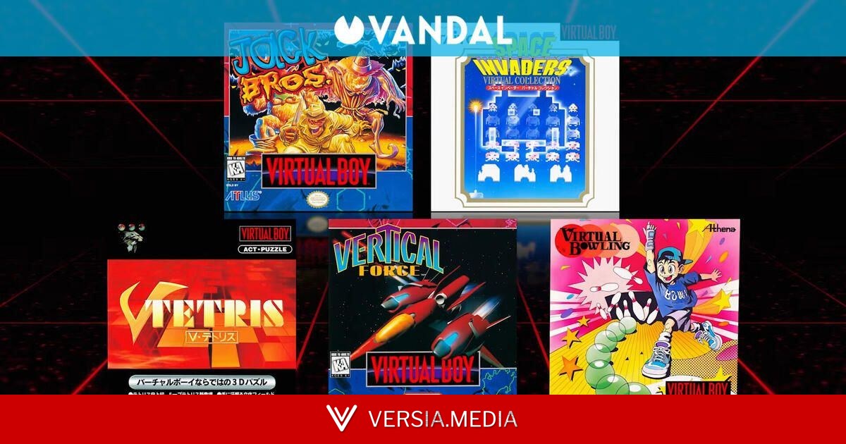 Nintendo Switch Online suma 5 nuevos juegos de Virtual Boy, 3 de ellos inéditos en Occidente