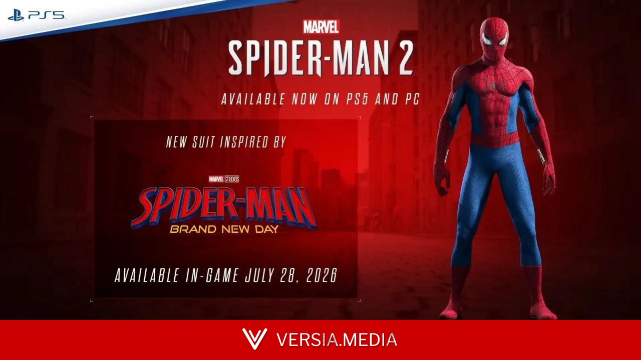 Marvel's Spider-Man 2 recibirá un nuevo traje gratuito en PS5 y PC justo antes del estreno de Spider-Man: Brand New Day en cines